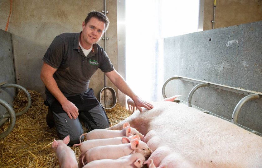 Ruben Exterkate, biologisch varkenshouder in Bentelo